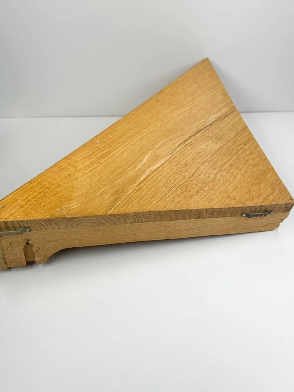 Vintage Wood Heart Corner Shelf Cottagecore Farm Country Trinket Primitive